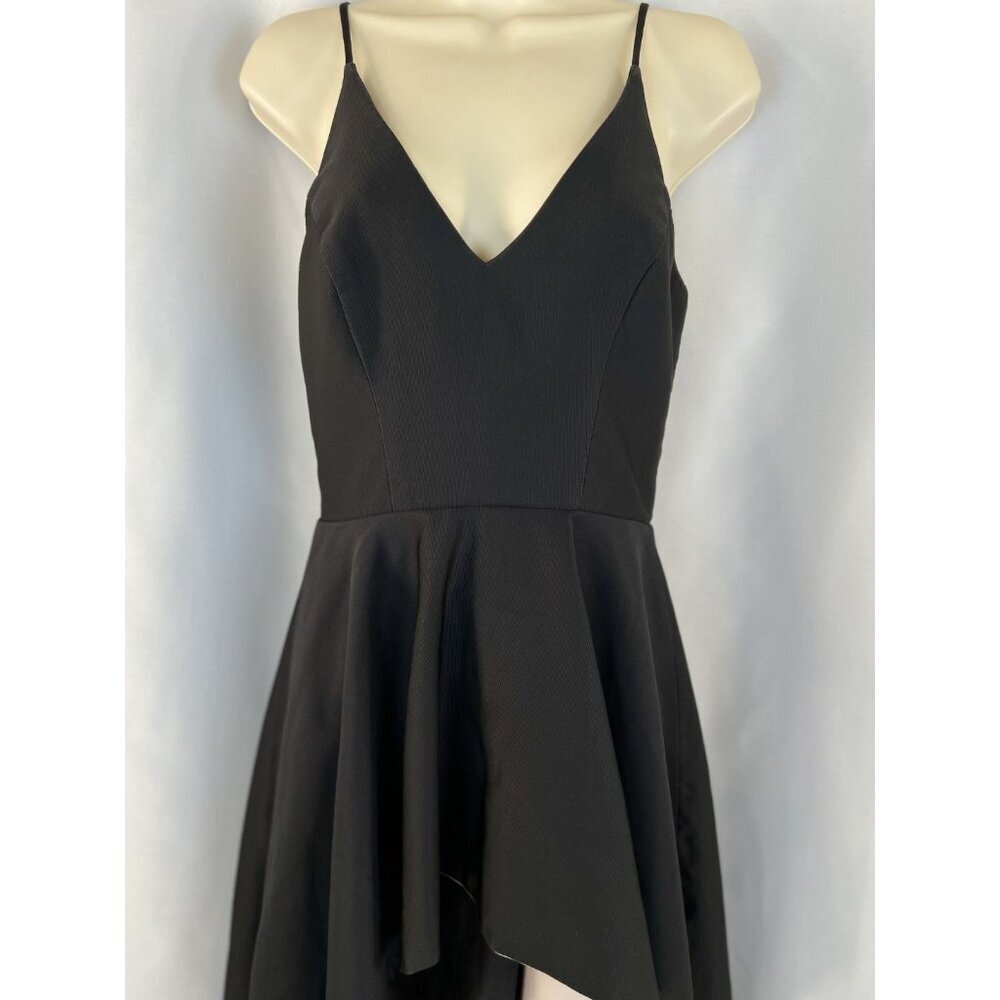 Nha Khanh Black Soft Pink Hi-Lo Formal Gown $890 - Picture 5 of 16